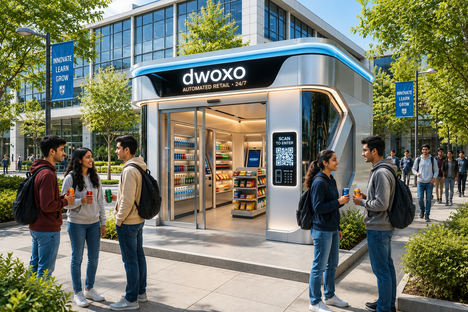 D-WOXO smart store in a residential community